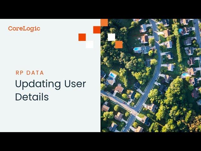 Updating User Details in RP Data