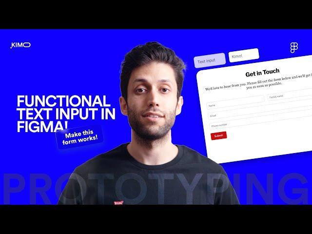 Functional Text input in Figma - 2024