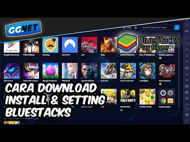 Cara download bluestacks di windows 11/10