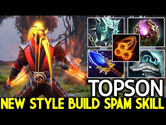 TOPSON [Ember Spirit] New Style Build Octarine Core Spam Skill Dota 2