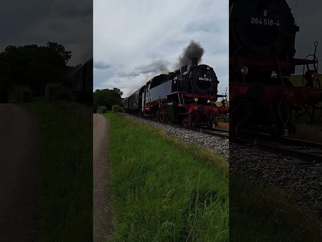 Die #64518 auf der Lokalbahn Amstetten-Gerstetten am 14.07.2024 kurz vor Gerstetten #trainspotting