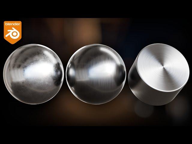 Procedural Metal Materials (Blender Tutorial)