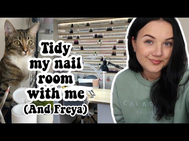 ORGANISE MY NAIL STUDIO with me | PART 1🫧 B&M , Lucy Pastorelli & TGB Haul Home Salon Tour