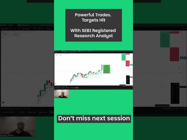 Target Achieved LIVE!  Sameer’s Intraday Trade Hits the Mark