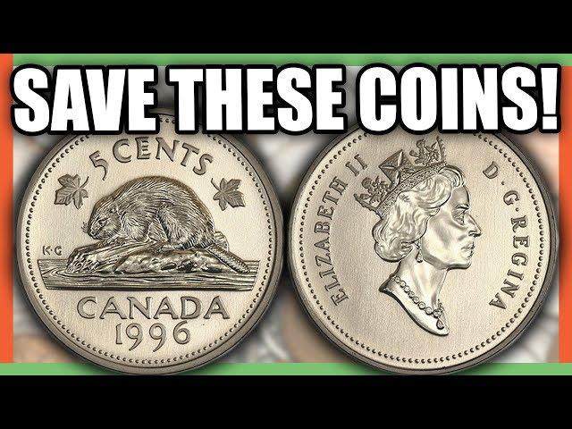 5 CANADIAN NICKELS TO SAVE - LOW MINTAGE COINS FROM CANADA