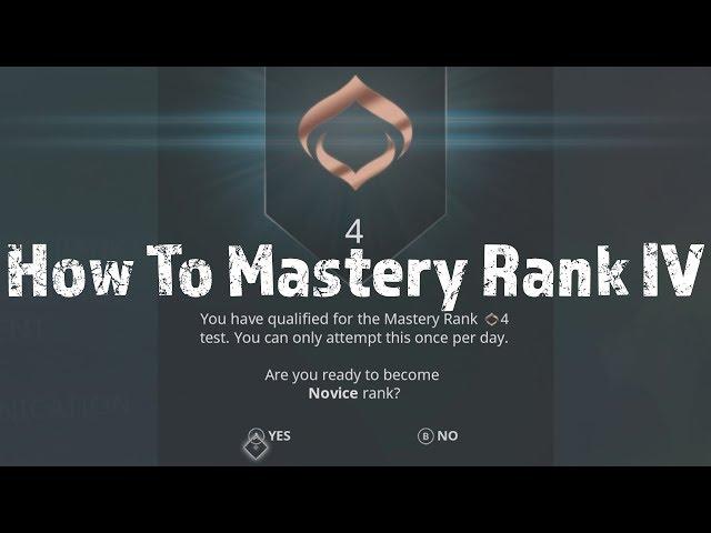 Warframe: How To Do Mastery Rank 4 Test