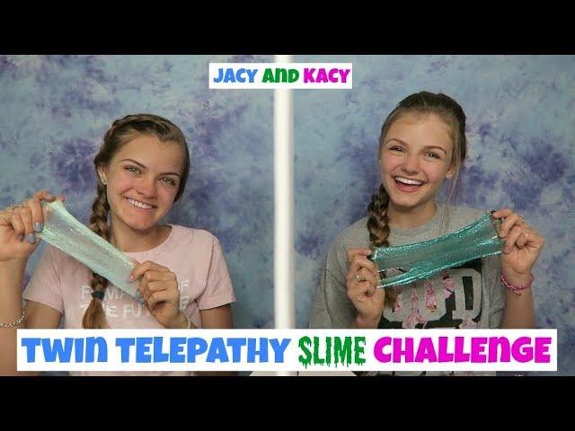 Twin Telepathy Slime Challenge ~ Jacy and Kacy