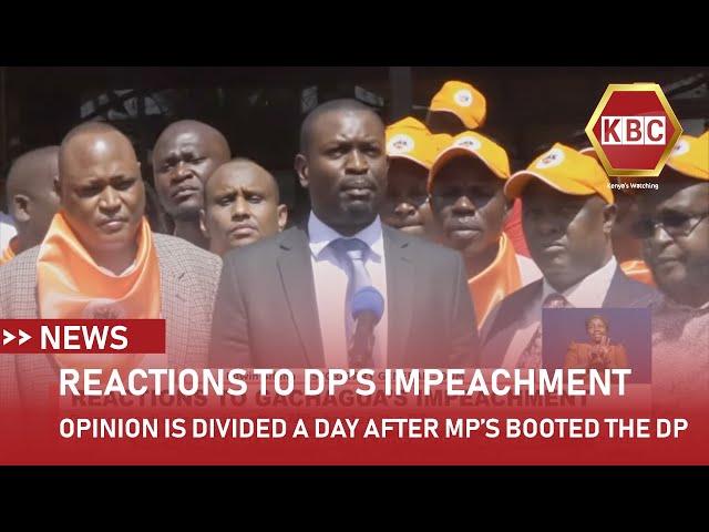 Reactions to Gachagua's Impeachment: Opinion is divided a day after MPs booted the DP