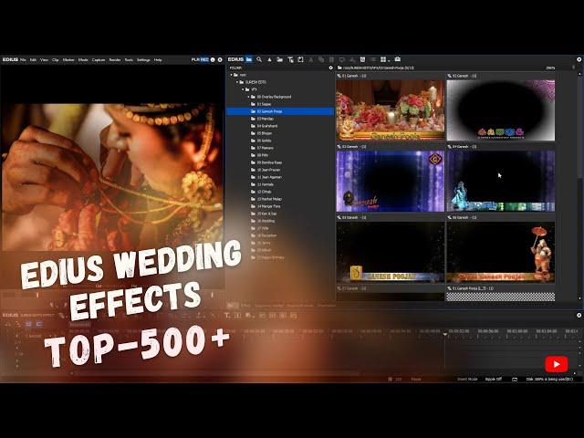 TOP-500 3D INDIAN WEDDING EFFECT !! EDIUS X 9 8 !! SURESH EDITS