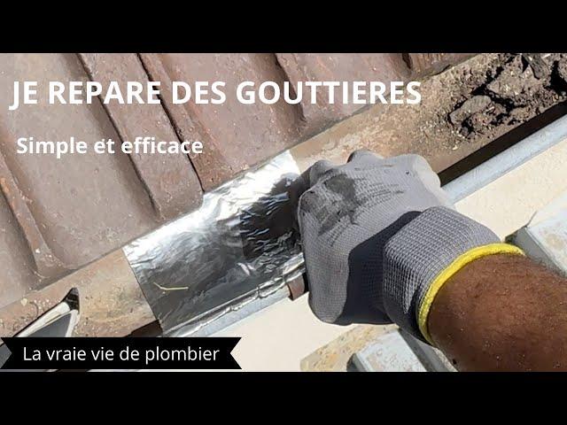 Réparation de gouttières en zinc