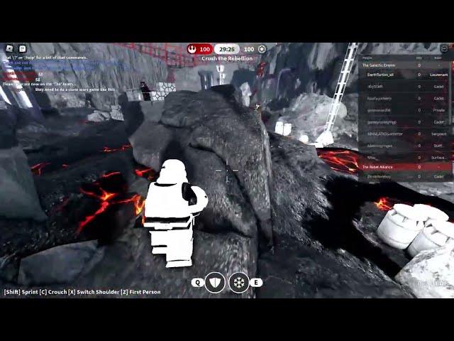 I advance (in xp) with the Lieutenant Rank in Roblox Star Wars Battlegrounds