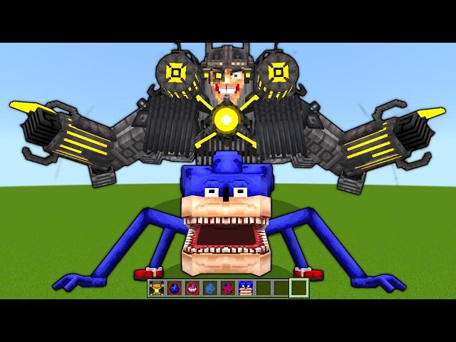 Shin Sonic vs Skibidi Toilet G Toilet Phase 6 Mod ADDON UPDATE in MINECRAFT PE