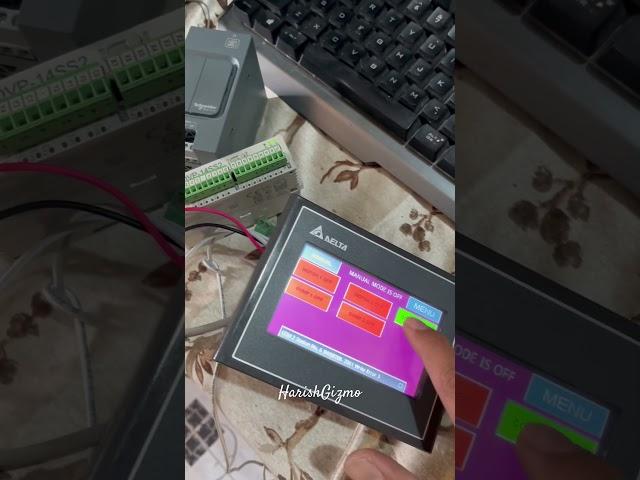 Delta PLC & Delta HMI Development | DVP-SS2 | DVP14SS211R | DOP-103BQ | HMI tutorial |HarishGizmo