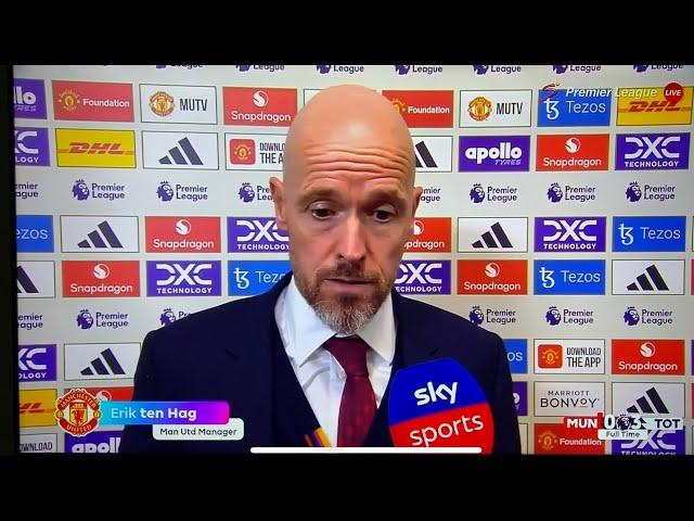 Erik Ten Hag Post Match Interview | Manchester United vs Tottenham 0-3 Post Match Analysis