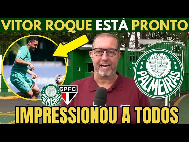 VITOR ROQUE FAZ 1º TREINO E SURPREENDE! EDU AFFONSO TRAZ AS INFORMAÇÕES DO PALMEIRAS.