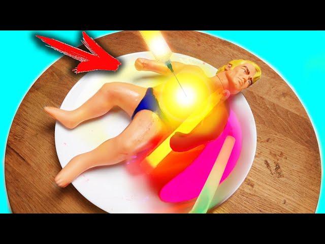 НИКОГДА НЕ ЗАКАЧИВАЙ СВЕТЯЩУЮСЯ ЖИДКОСТЬ в STRETCH ARMSTRONG