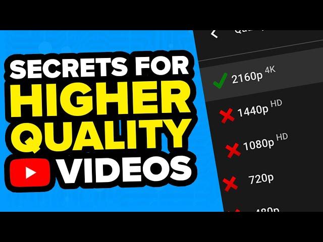 How To Upload HIGHER QUALITY Videos To YouTube From a Phone or Computer (2024 Update)