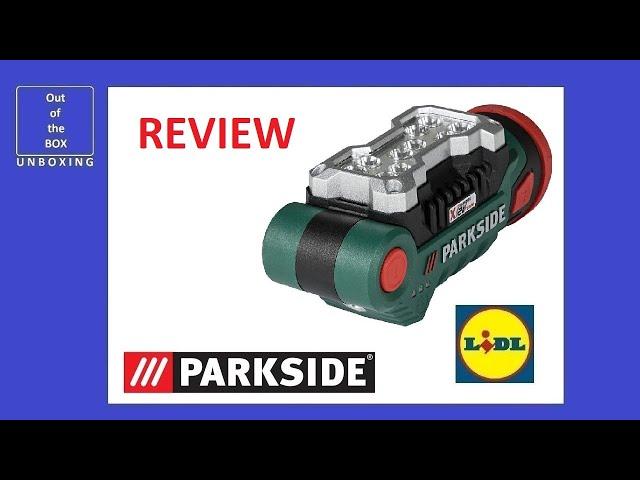 Parkside Cordless LED Work Light PLLA 12 B2 REVIEW / TEST (Lidl 10 LED 2.0Ah 6500K)