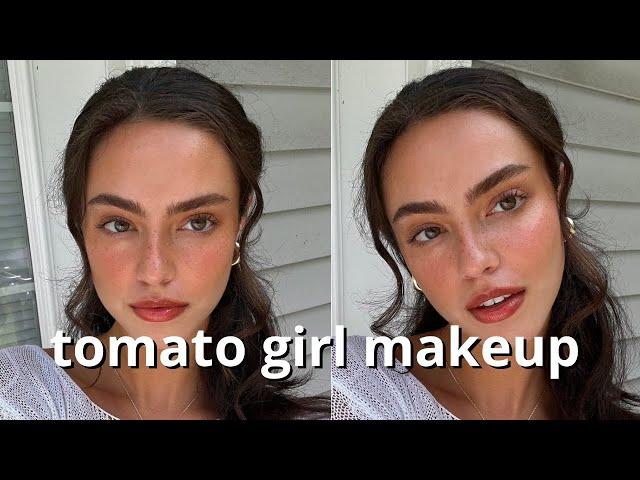 trying the VIRAL PINTEREST “tomato girl” makeup