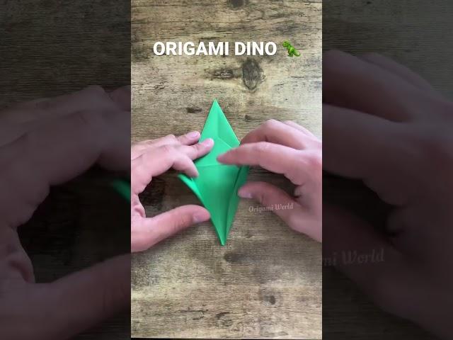 HOW TO MAKE DINO ORIGAMI | DIY PAPER DINOSAUR TUTORIAL | FOLDING DINO ORIGAMI INSTRUCTIONS PAPERART