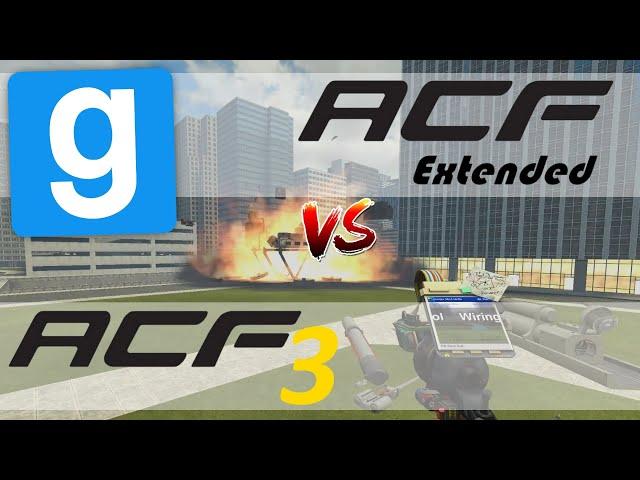 Garry's Mod: ACF-3 vs. ACF Extended - Comparison