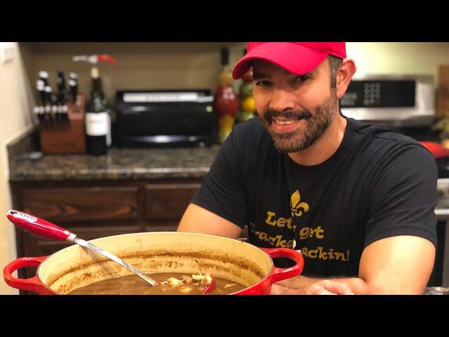 Chicken & Sausage Gumbo with a Homemade Stock by The Cajun Ninja