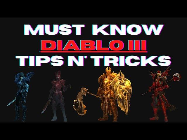 Diablo III - Top 7 Tips and Tricks - Improve YOUR Game