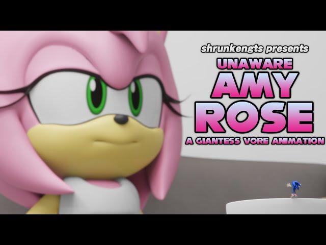 Unaware Amy Rose - Giantess Animation