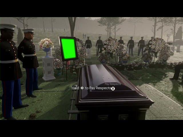 Press f to pay respects green screen