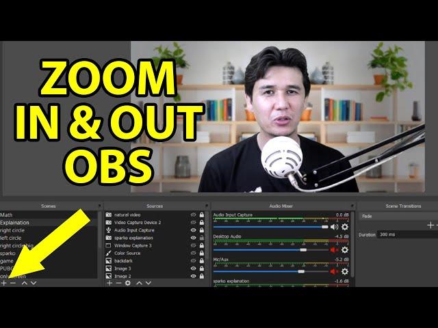 OBS Camera Zoom In & Out Hotkey 2021