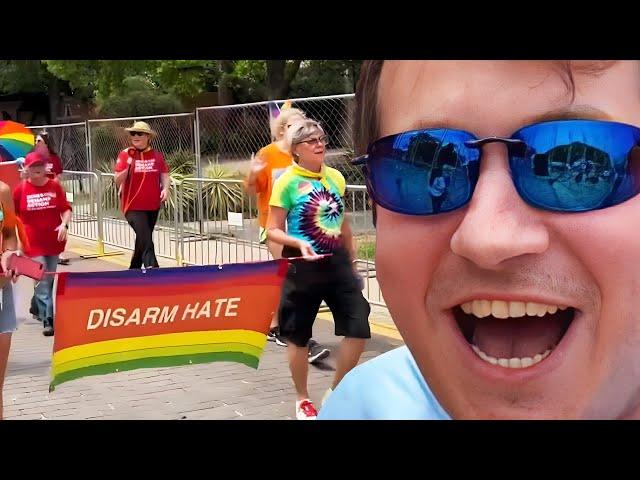 Alex Stein Crashes Dallas Pride Parade!