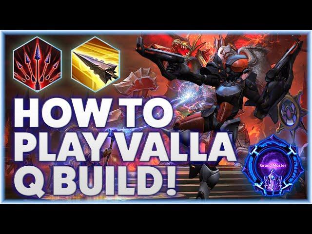 Valla Strafe - HOW TO PLAY VALLA Q BUILD! - Grandmaster Storm League