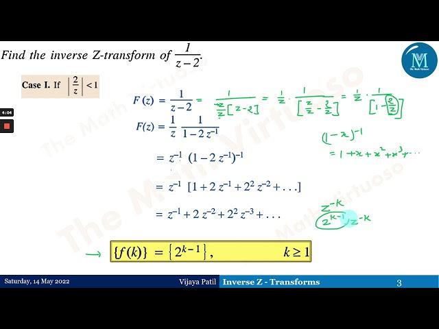 Inverse Z-Transforms | Introduction and Problems