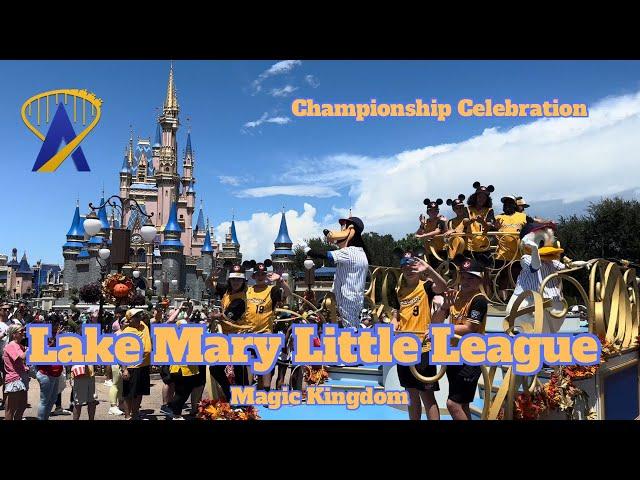 Orlando-Area Little League Team Celebrates Win at Disney’s Magic Kingdom