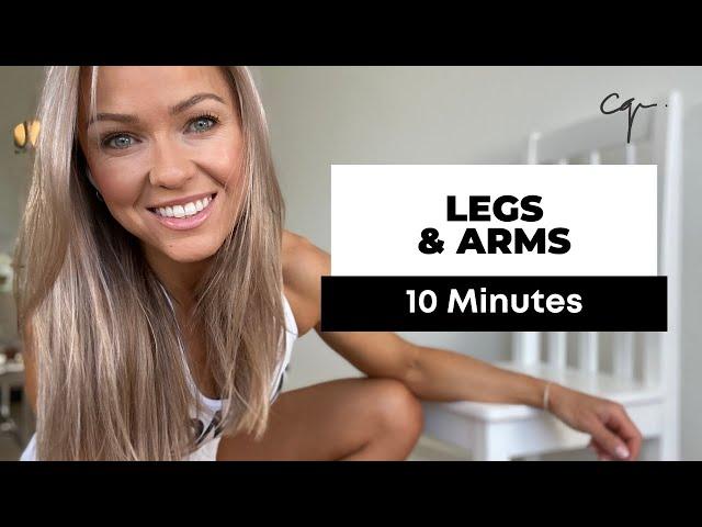 10 Min Full Body Workout | Legs & Arms | No Equipment