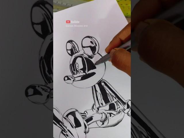 3DHow to draw mickey mouse  #lucanbiswas #artist #reelsinstagram #mickeymouse #reels