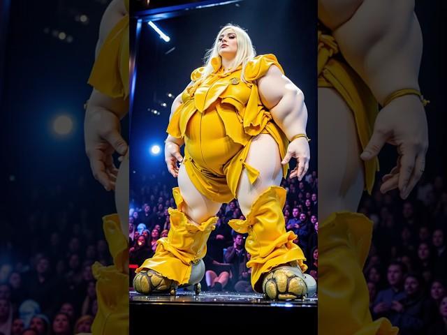 From Monstrous Giant to Sun Queen  | Full Sunburst Yellow AI Transformation on AGT Stage #agt