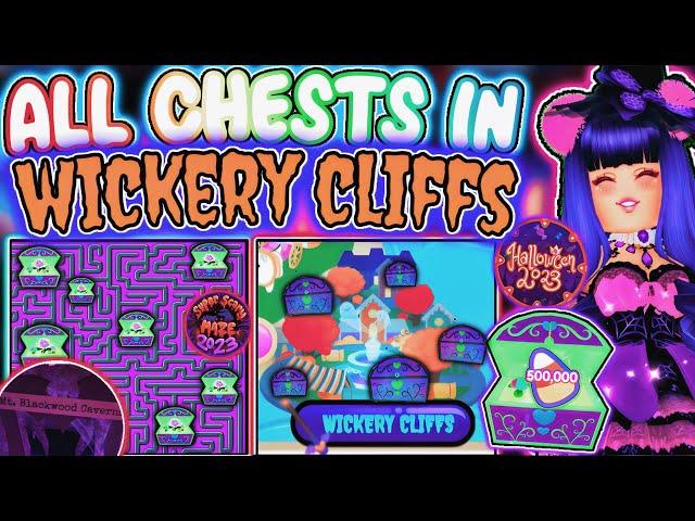 *FULL ROYALLOWEEN CHEST GUIDE* ALL MAZE & WICKERY CLIFFS CHEST LOCATIONS! EASY! ROBLOX Royale High