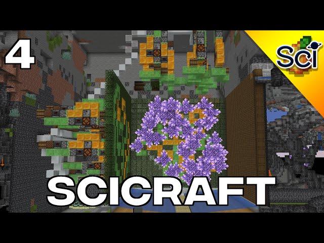 SciCraft 2: Geode Farm Complex With 14 Farms (Episode 4)