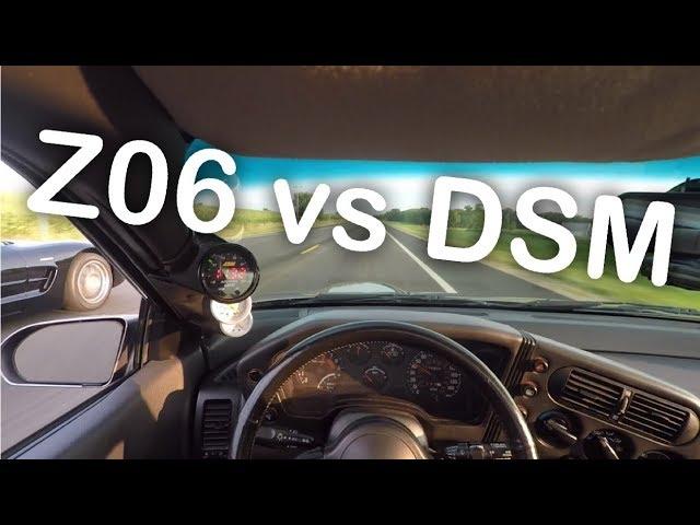 C5 Z06 vs Built 1G DSM 40 Roll