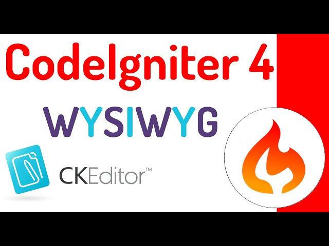 Texto enriquecido - WYSIWYG -  en CodeIgniter 4 con CKEditor