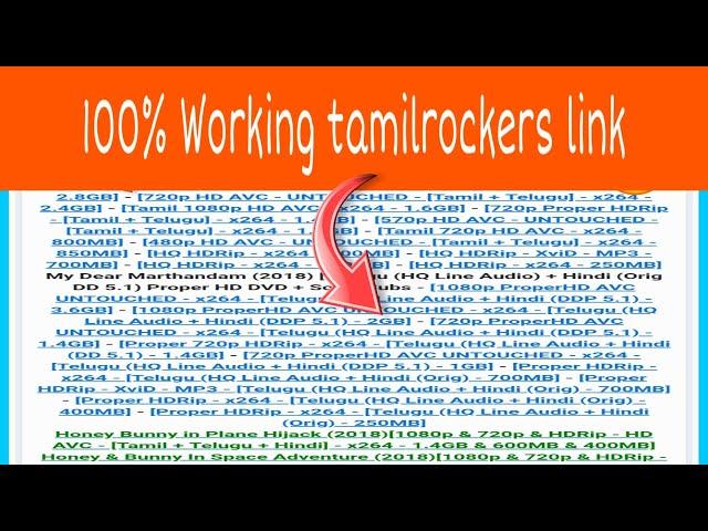 Tamilrockers new link, download you favorite movies, New trick 2019