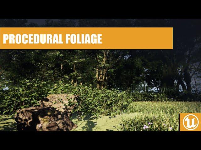 How to create Procedural Foliage - Unreal Engine 5