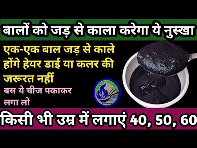 सिर्फ आधे घंटे में बालों को काला करेगा यह जादूई नुस्खा / How To Turn White Hair To Black Hair