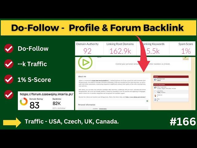 Very High DA Do Follow Forum & Profile Submission Backlink | Do Follow Backlinks Instant Approval