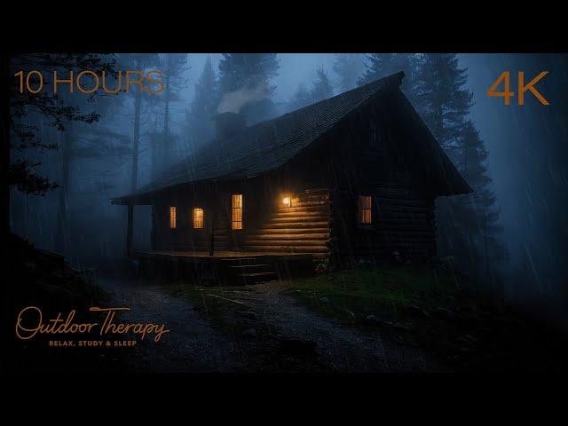 Stormy Night on Thunder Mountain | Rain and Thunderstorm Ambience | RELAX | STUDY | SLEEP | 10 HOURS