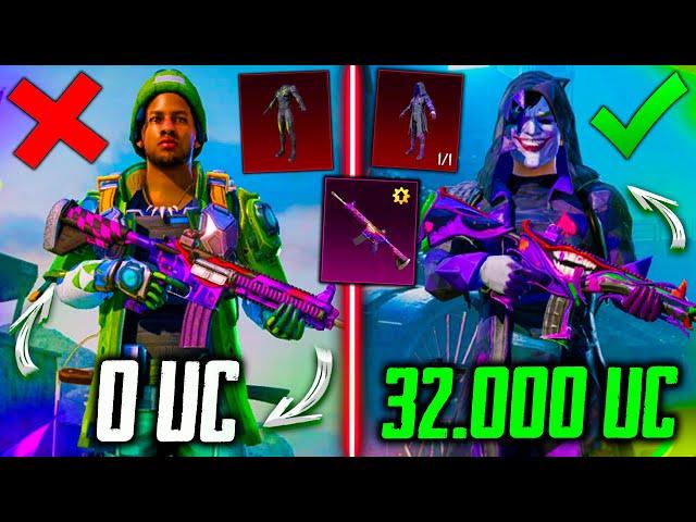 ОЧЕНЬ УДАЧНАЯ ПРОКАЧКА АККАУНТА на 32000 UC В PUBG MOBILE! ВЫБИЛ МИФИК ШУТ + M416 ШУТ В ПУБГ МОБАЙЛ