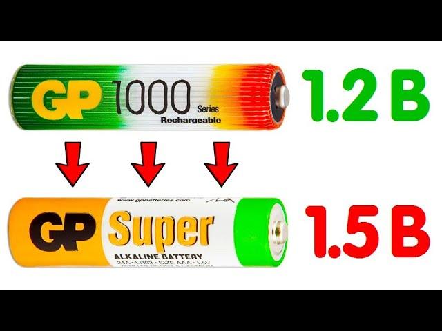 СТОИТ ЛИ МЕНЯТЬ БАТАРЕЙКИ (1.5 В) НА АККУМУЛЯТОРЫ (1.2 В) | Чем отличаются, Что лучше выбрать
