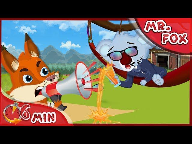 Mr Fox ~ sleeping koala ~ Mr Fox Funny Cartoon for kids [4k]