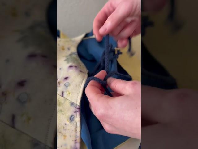 Making gilet from naturally dyed fabric | пошив жилета из натурально окрашенной ткани | #shorts